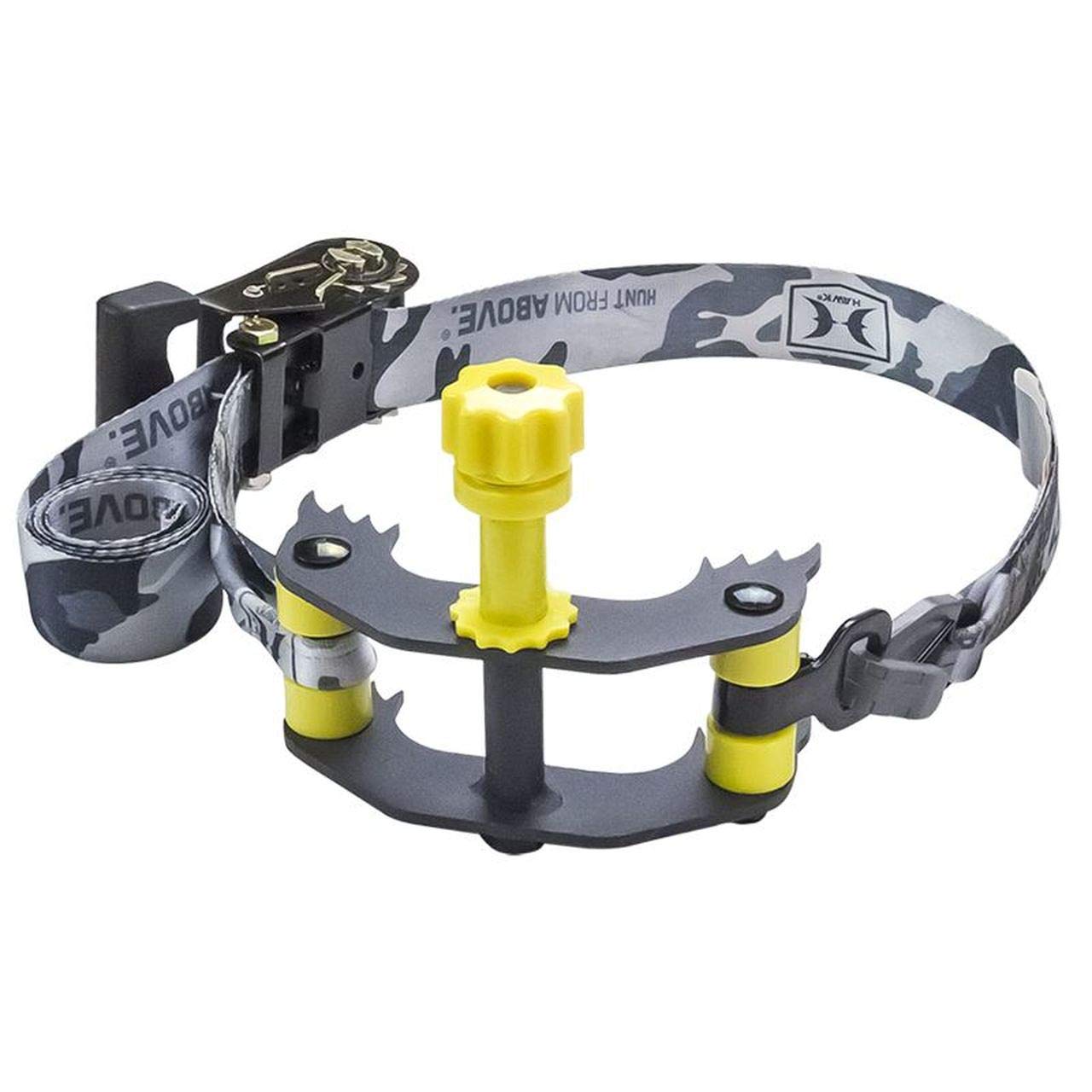 HawkCruzr Convenient Easy to Setup Safe Durable Hunting Tree Stand Ratchet Strap Bracket, Black