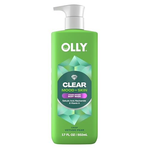 OLLY Body Wash Clear Mood + Skin with salicylic acid niacinamide & vitamin A for smoother skin 17 Fl Oz