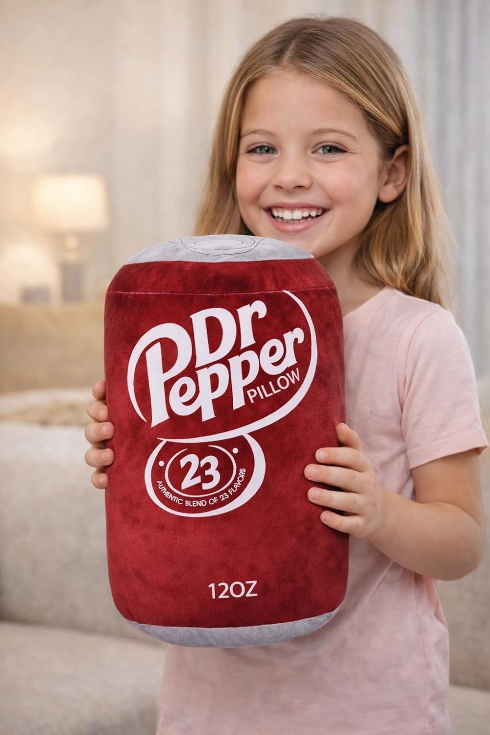 Dr Pepper Pillow Plush, Soda Can Shaped Throw Pillow, Funny Food Plush Cushion, Soft Decorative Pillow for Couch Bed Office, Funny Pillow for Any Occasion, Cute Aesthetic Room Decor for Kids & Adults