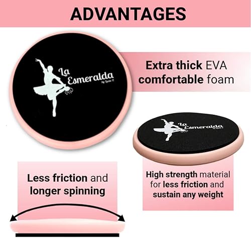 Miniatura 3 de Base de giro de ballet para bailarines, patinadores de hielo, gimnastas, etc. Ayuda a mejorar giros, equilibrio, detección, estabilidad y mucho más.