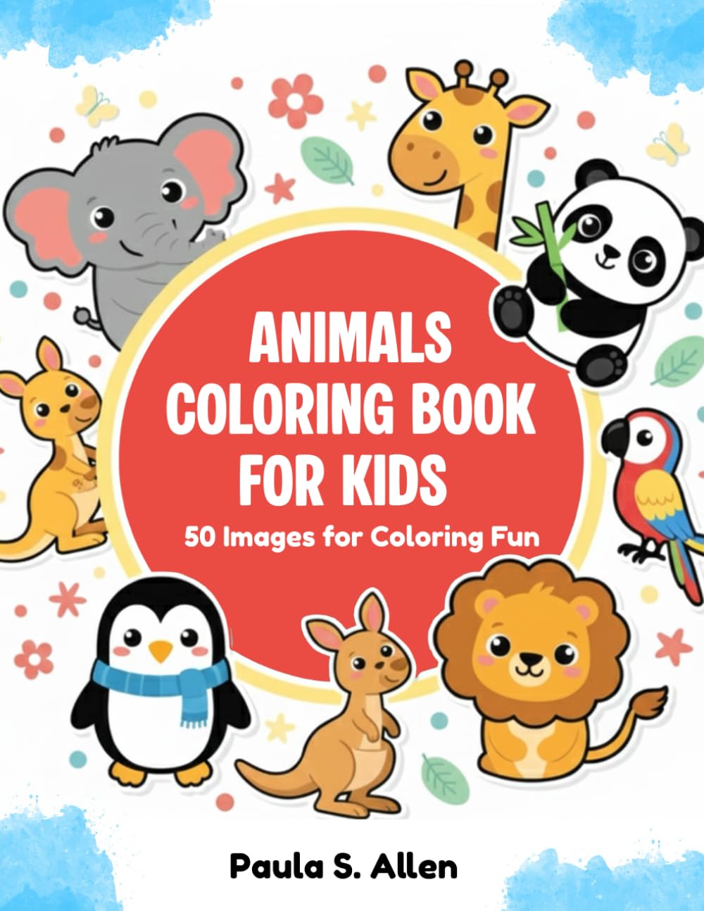 Animals Coloring Book for Kids: 50 Images for Coloring Fun