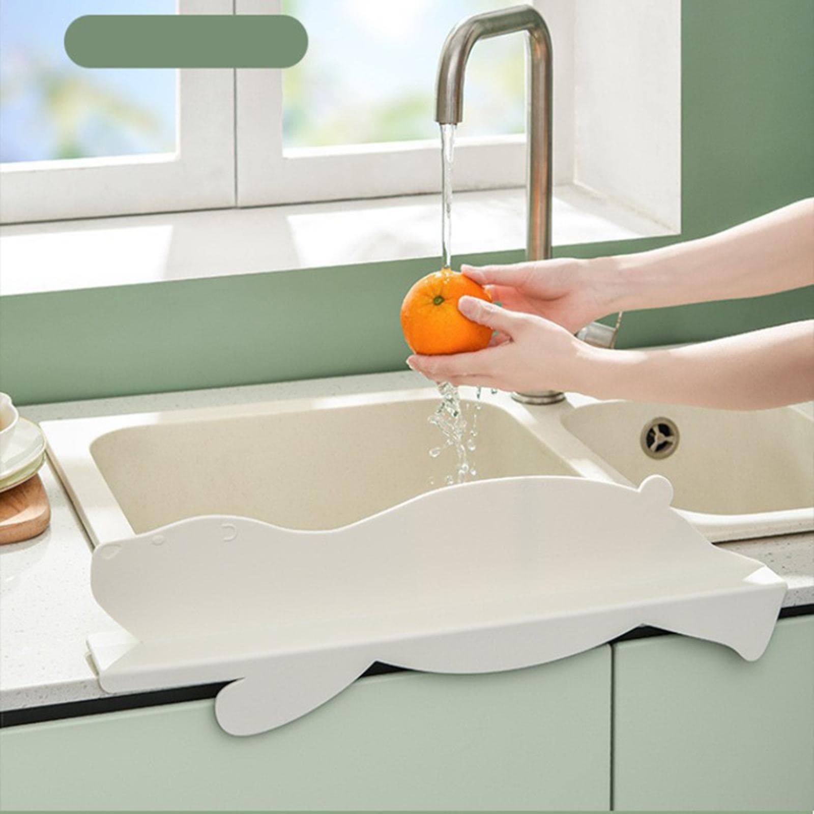 Cucina Bagno Deflettore Lavello Splash Guard Strumento Portatile Water Splashproof Blue Cloud