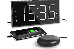 Super Loud Alarm Clock for Heavy Sleepers, Dual Alarm Clock with Bed...
