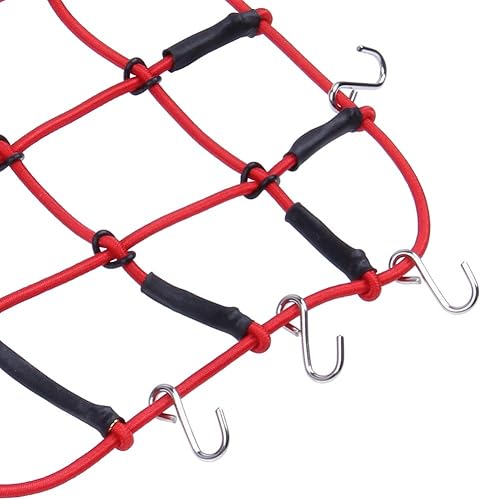 Miniatura 3 de HobbyPark Red elástica para equipaje RC Crawler con gancho para vehículos RC a escala 110, camión, coche, axial, SCX10, D90, Traxxas TRX4,