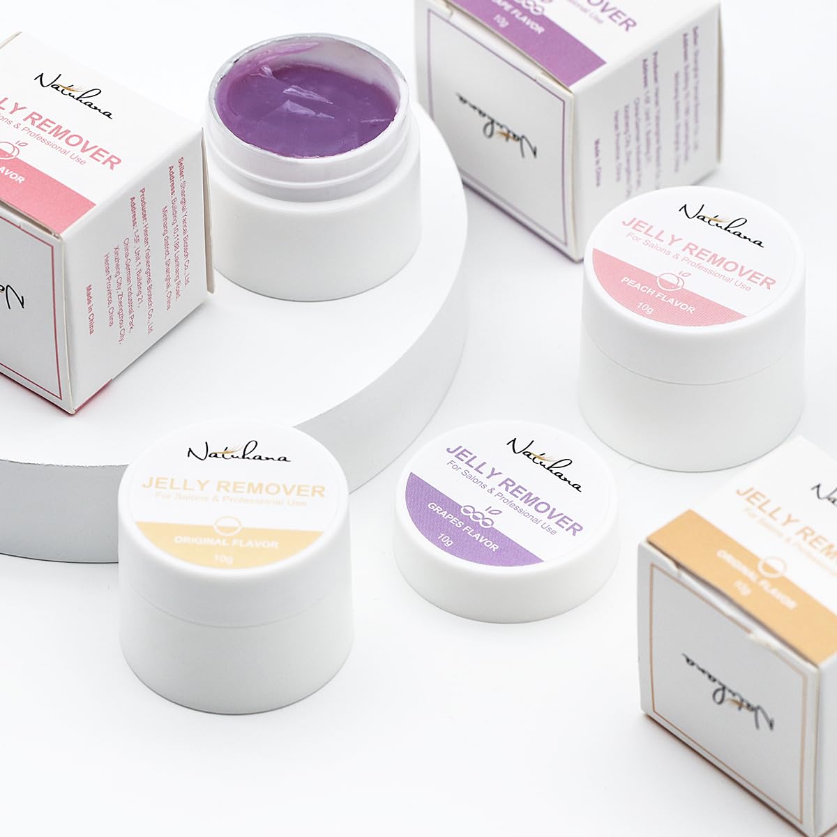 Eyelash Extension Remover, 10g Lash Jelly Remover per le estensioni delle ciglia, rimozione delle estensioni delle ciglia a bassa irritazione (gusto uva)