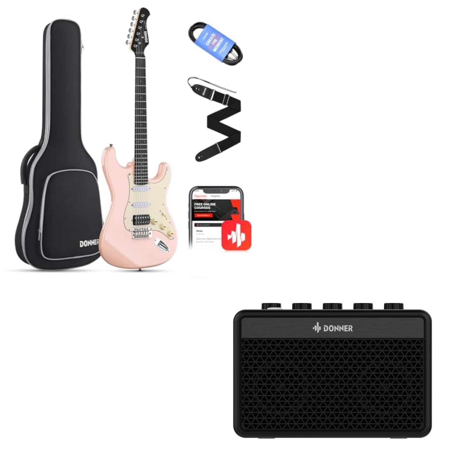 Amazon.com: Donner 39 Inch Electric Guitar, Designer Series DST