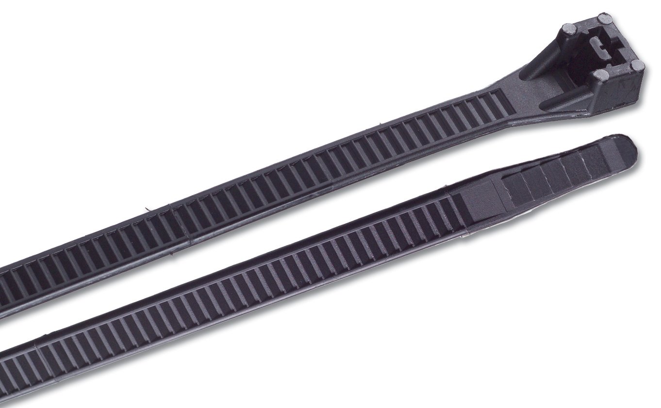 Gardner Bender 45-524UVBSP 24-Inch Ultraviolet Heavy Duty Cable Ties, 10-Pack (Black)