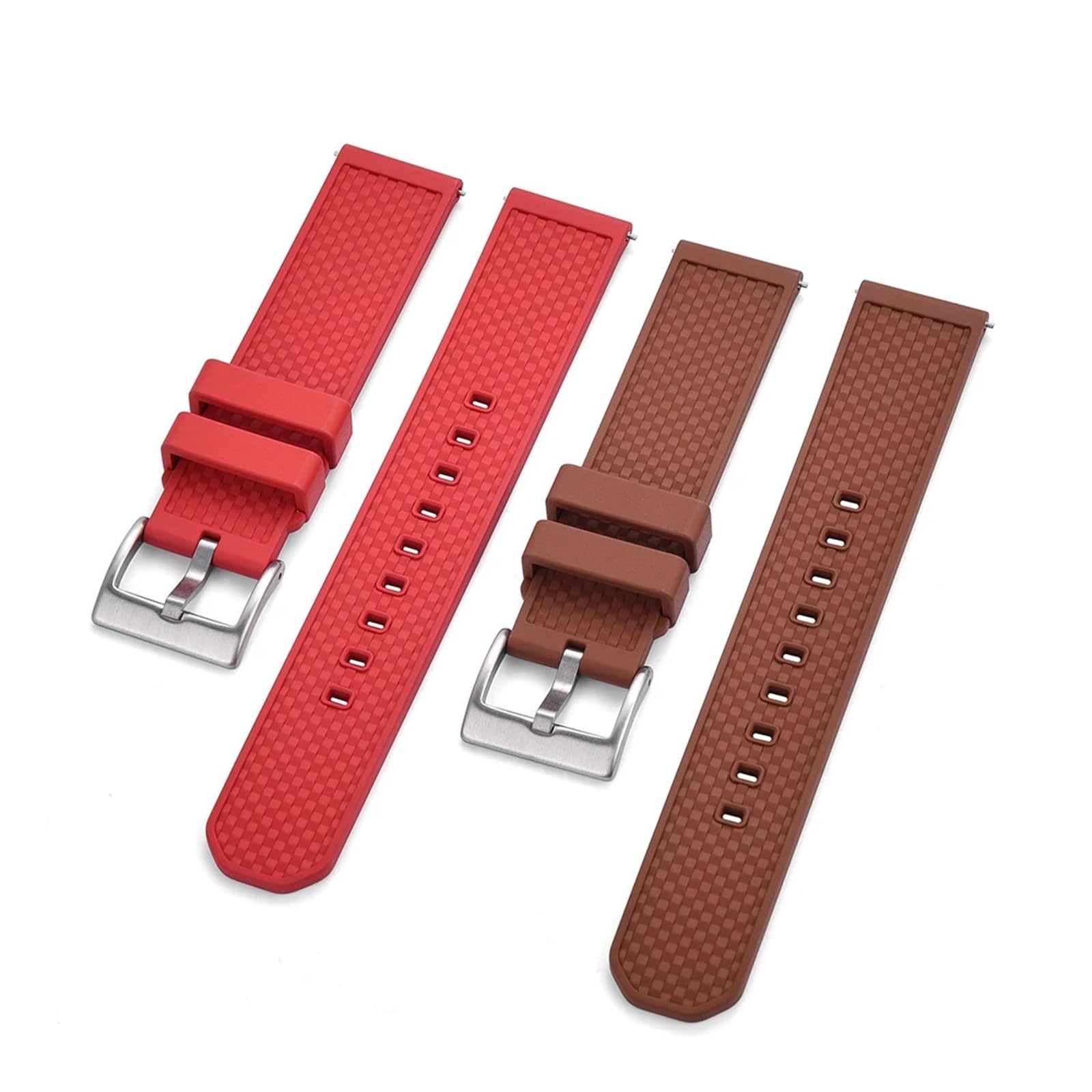yingyingjia Uhrenarmband 18 Mm 20 Mm 22 Mm Fluorkautschuk-Uhrenarmbänder Schnellverschluss Tauchen For Smartwatches Jeder Marke