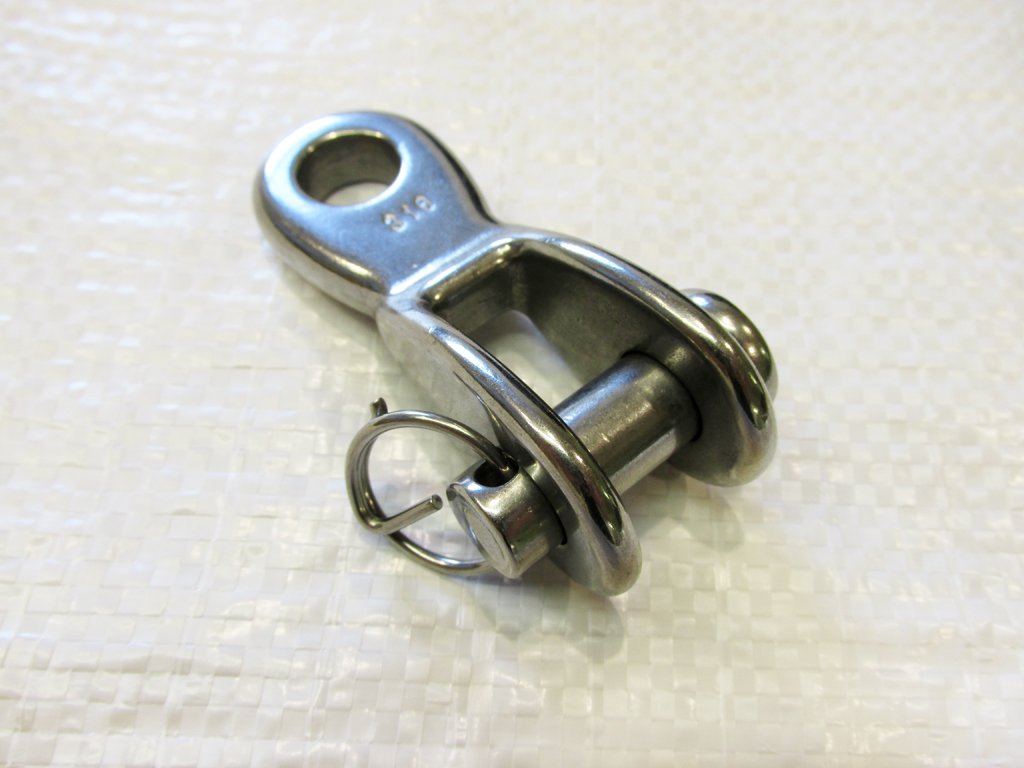 Toggle Rigging Link Stainless Steel 10MM (Fork Jaw Shackle Cable Wire Connector)