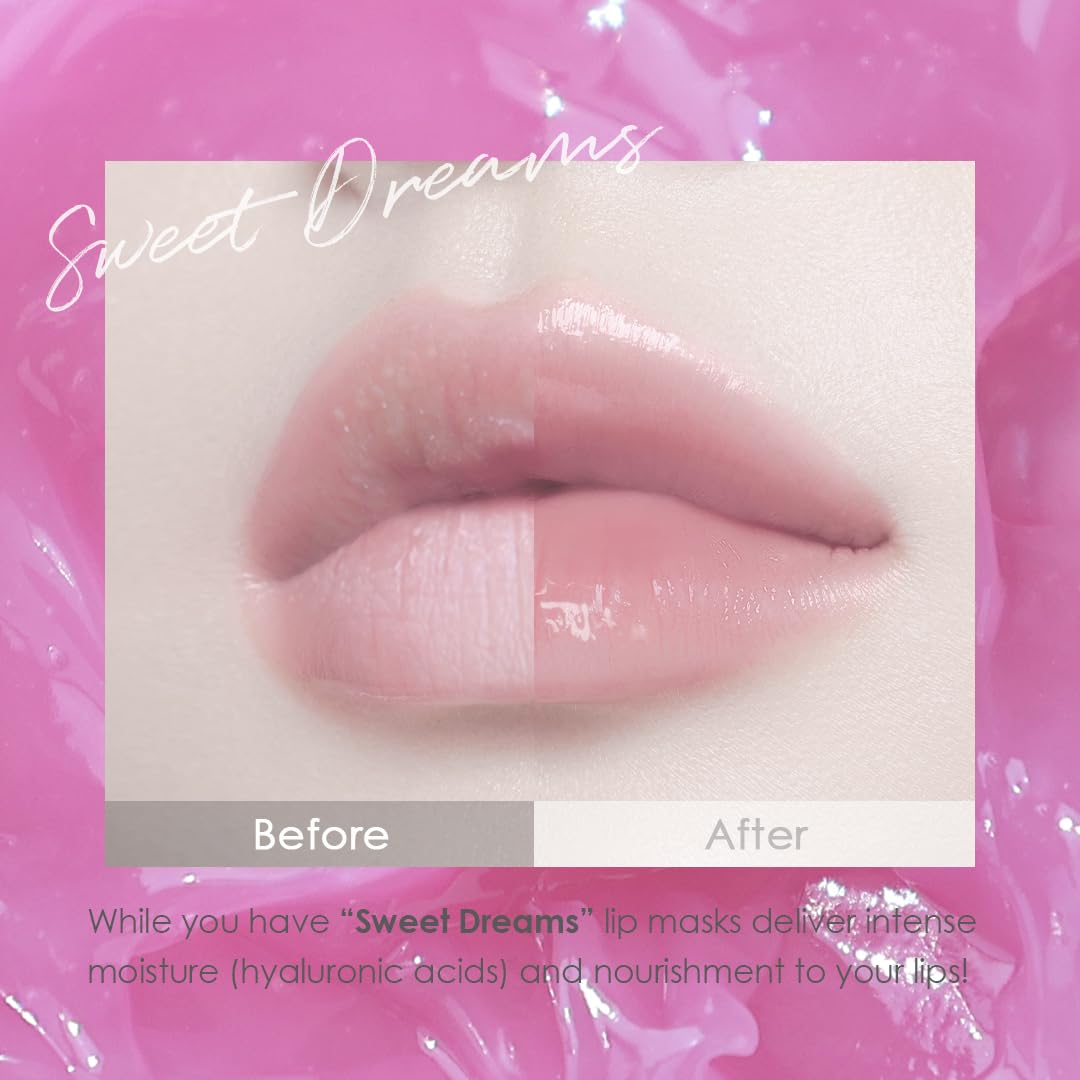 Sweet Dreams Lip Mask: Nourishing, Plumping and Hydrating Lip Balm, Berry - Image 3