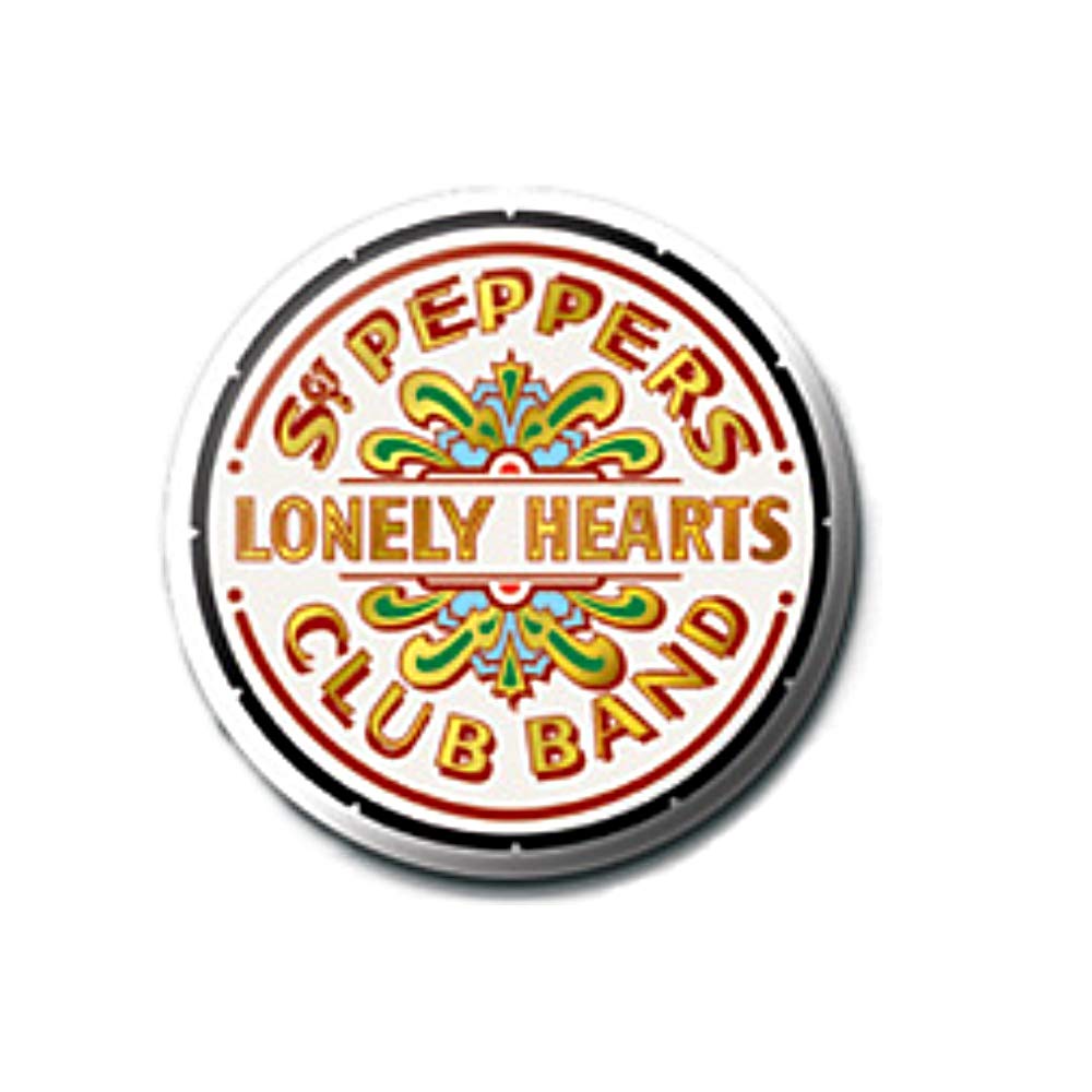 Logo Sgt Pepper Badge Bouton C - Les Beatles, Paul McCartney, John Lennon, RIngo Starr, George Harrison Logo Sgt Pepper Badge Bouton C