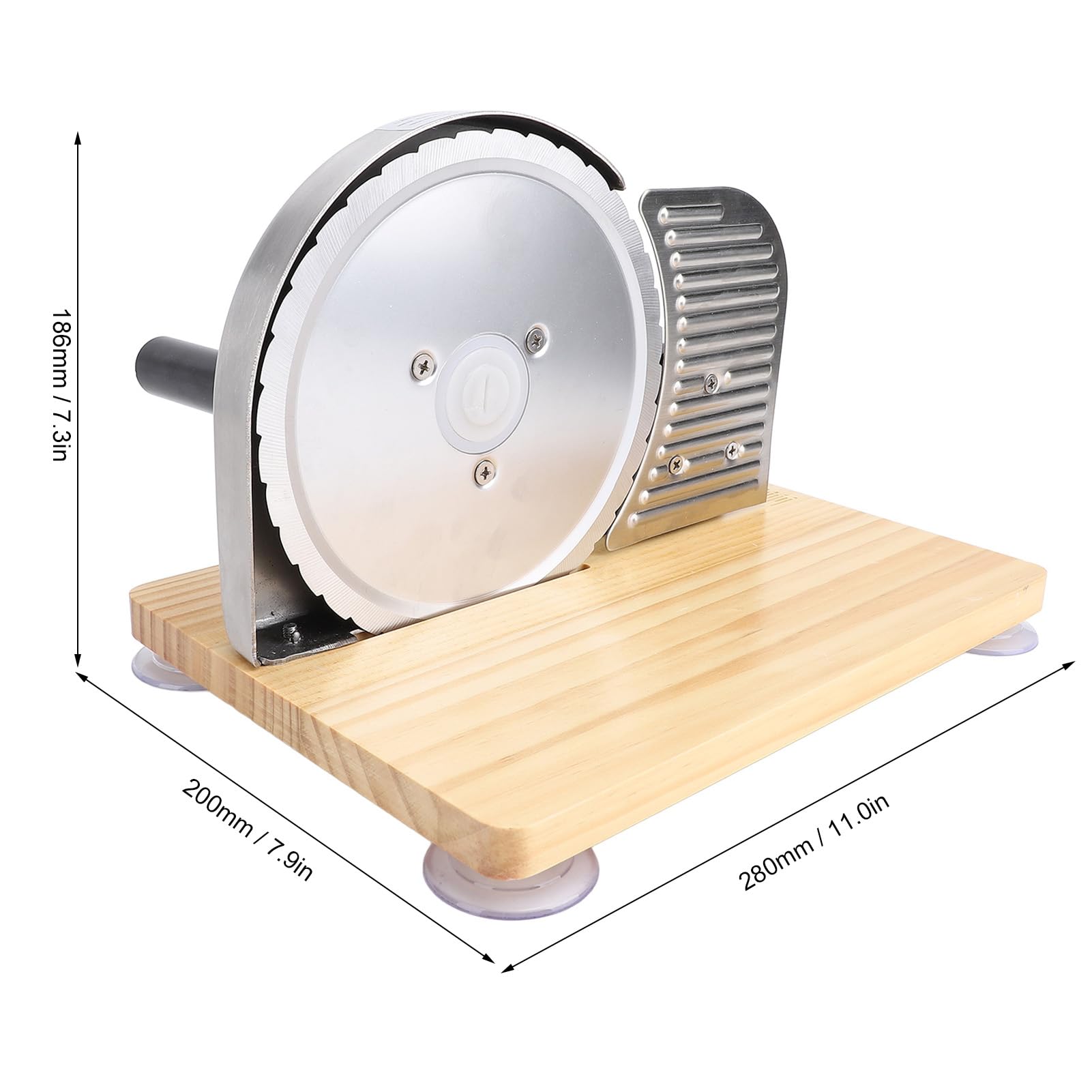 Manual Bread Slicer with Hand Crank, Adjustable Thickness Home Bread Slicer for Homemade Sourdough Rotary Slicer for Homemade Sourdough, Sandwich, and More