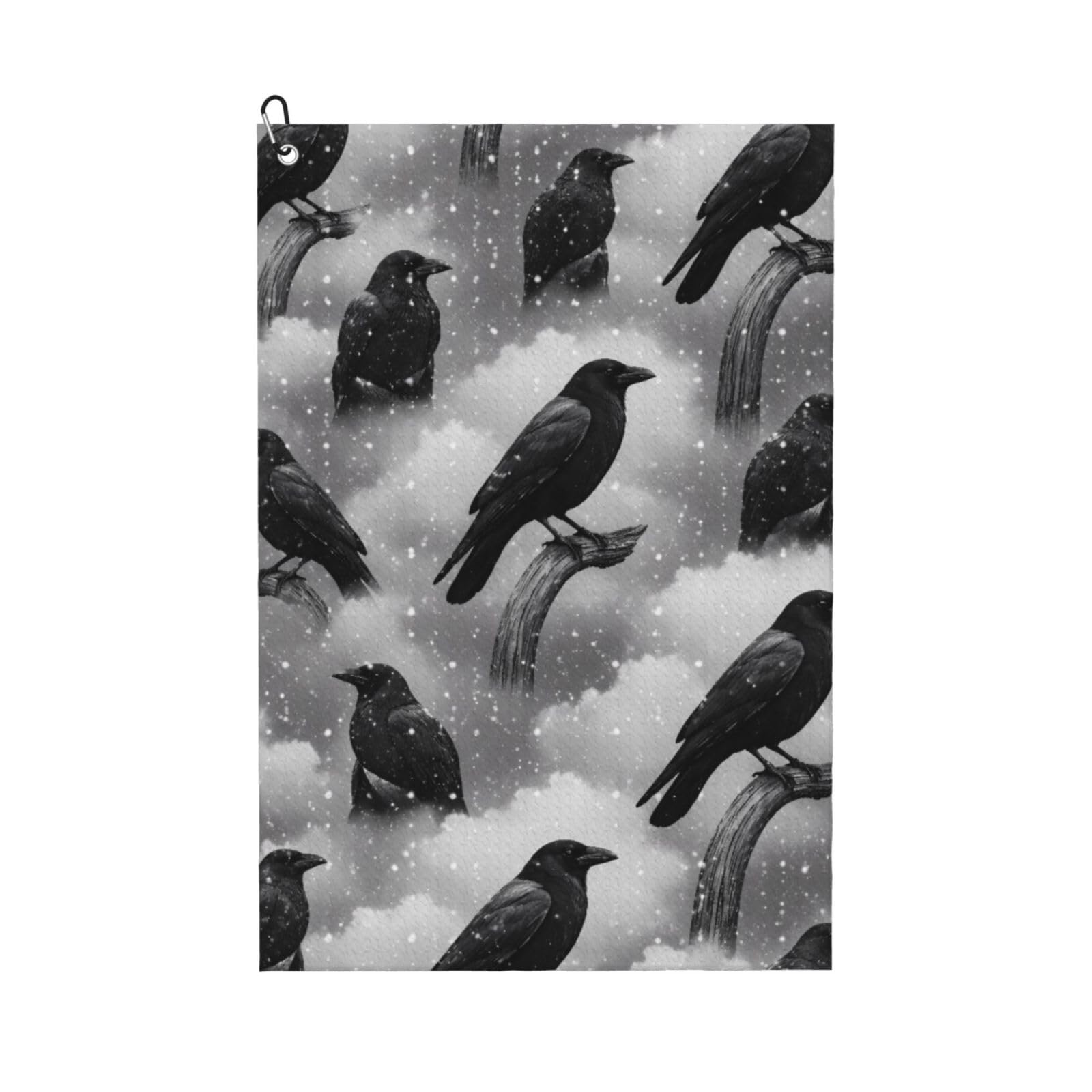 BSDFGSDD Gothic Crow Raven Bird Golf Towel 24 x 16 inches