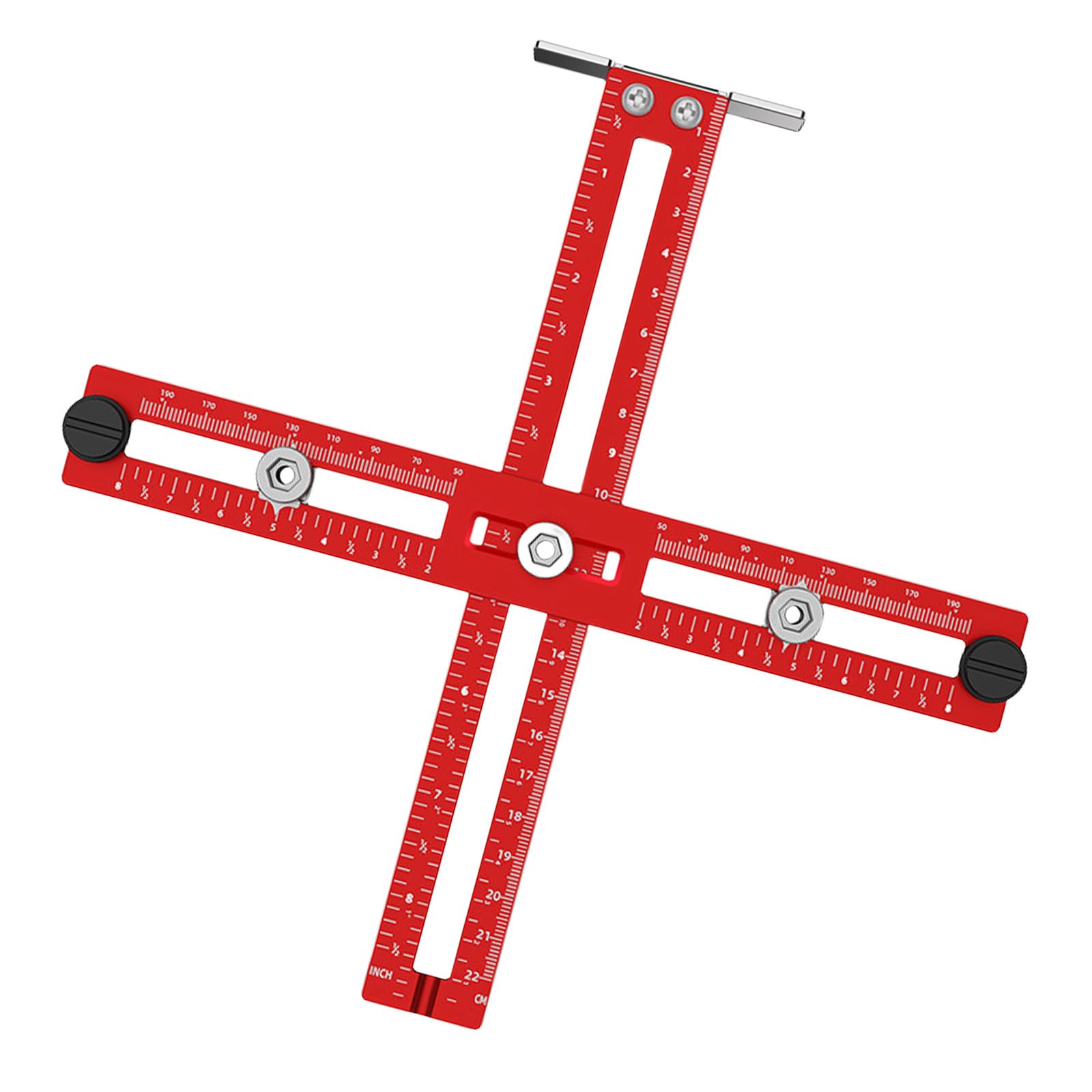 Buxuaaaa Professional Drawer Drilling Guide, Aluminum Alloy Woodworking Hole Positioning Aid Locators For Furniture Installation Drill Positioner