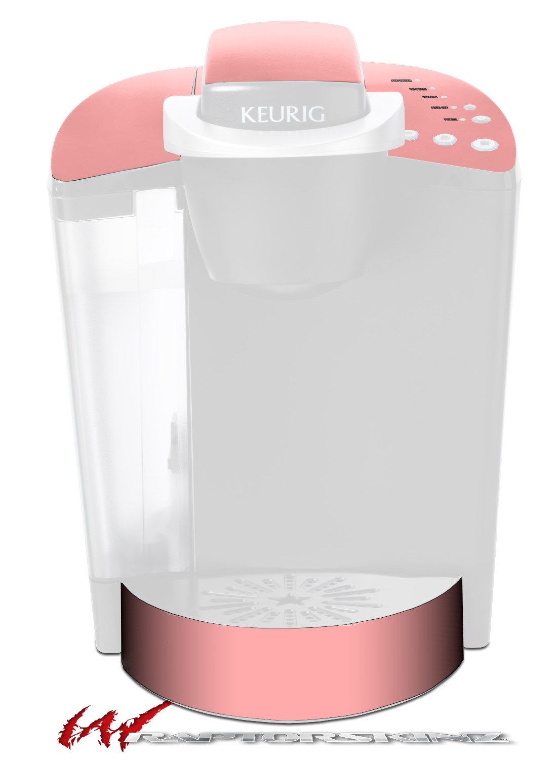 WraptorSkinz Decal Style Vinyl Skin compatible with Keurig K40 Elite Coffee Makers Solids Collection Pink (COFFEE MAKER NOT INCLUDED)