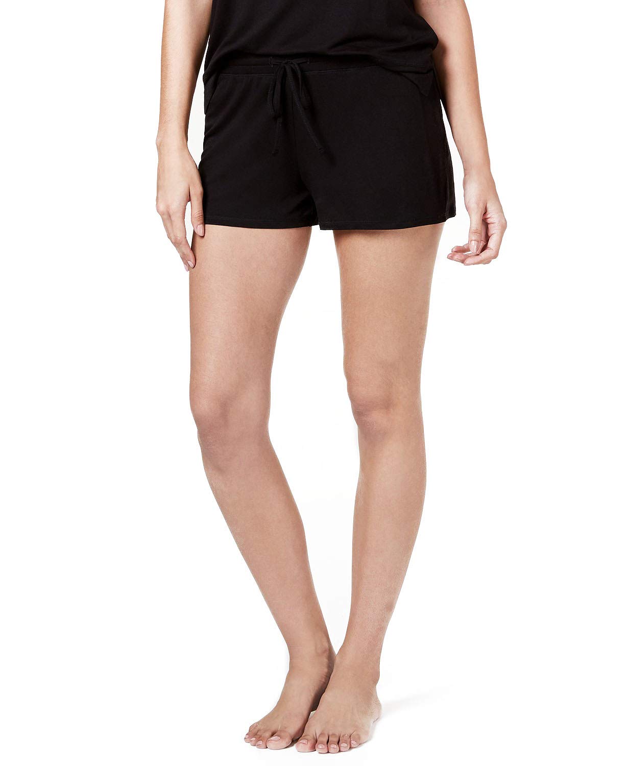 Style & Co. Jenni Ultra Soft Core Pajama Rayon Shorts, Black, XL