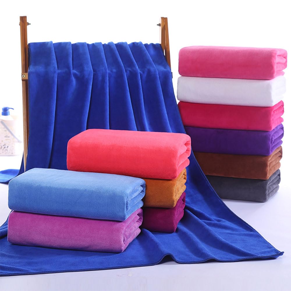 Morbuy Serviette Table de Massage, Super Doux Drap Table de Massage Sans Trou Réutilisable Lavable Serviette, Housse de Table Cil pour Spa Beauté et Salon du Visage (Marron,120x200cm)