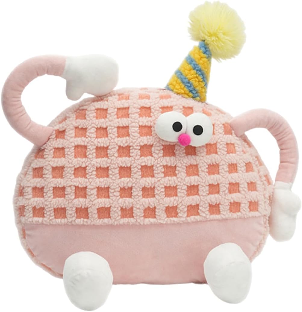 Generic Car headrests, Cartoon car Neck Pillows, Comfortable and Soft car seat Pillows, Cute Neck Pillows Suitable for Travel and Home 2 Pieces (50 * 45CM), Pink, RX001