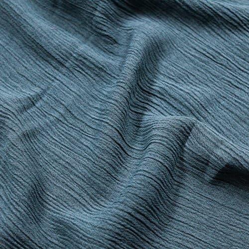 Teal Denim 50" Light- Weight Rayon Crepon PD Fabric