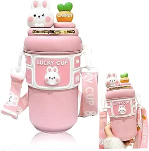 Amazon.com: Nyutcwe Kawaii Water Bottle, 19oz Stainless Steel Water