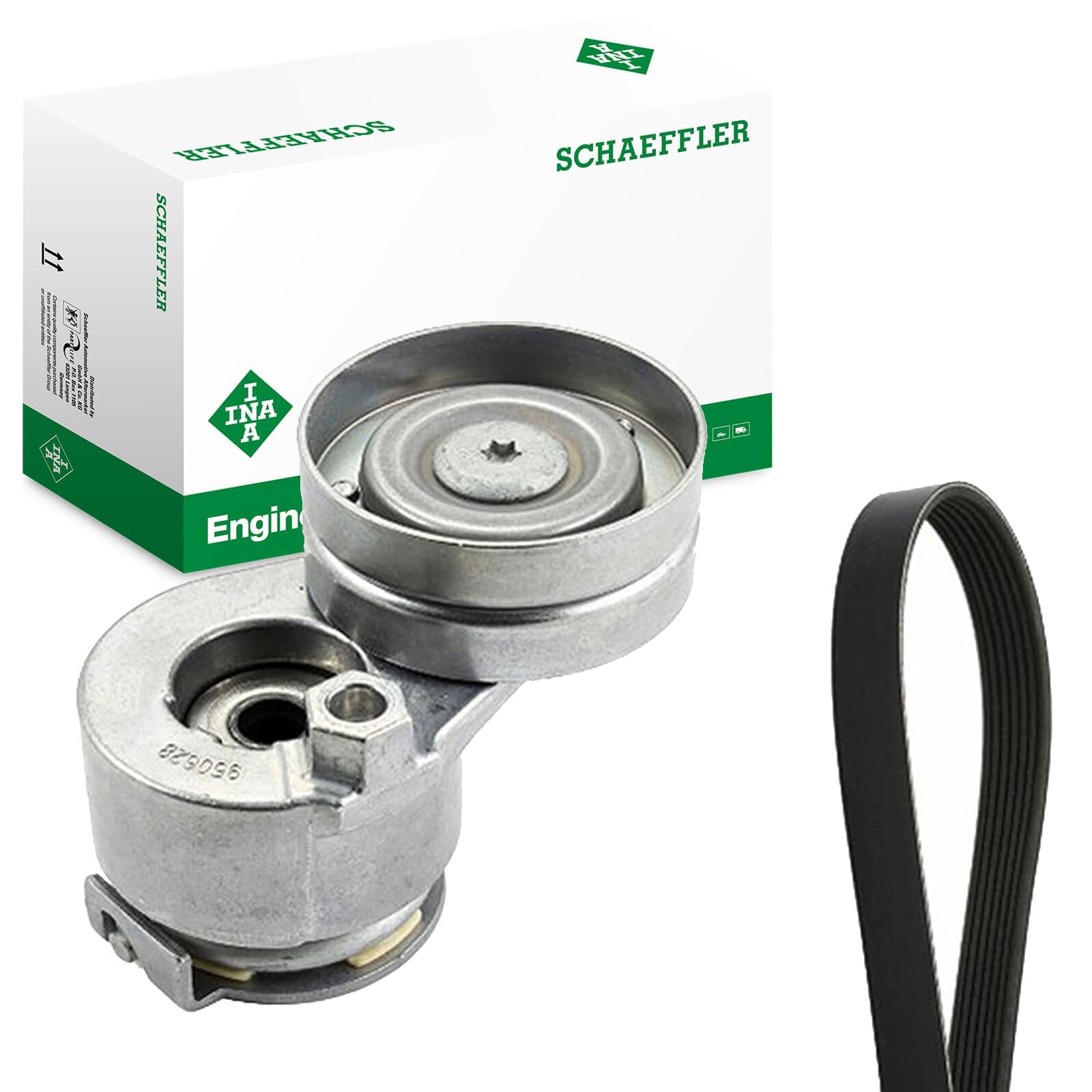 INA Jeu de courroies trapézoïdales à nervures 529 0088 10 1125mm Compatible avec RENAULT Megane 3 3/5 portes BZ0/1 Scénic 3 JZ0/1 Megane 2 3/5 portes BM, CM, BM0/1, CM0/1 Scénic 2 JM