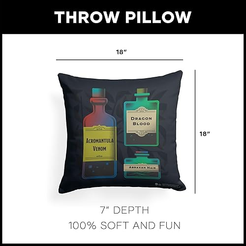 Miniatura 8 de Northwest Almohada de Harry Potter, 18 x 18 pulgadas, estilo tejido navideño de Hogwarts