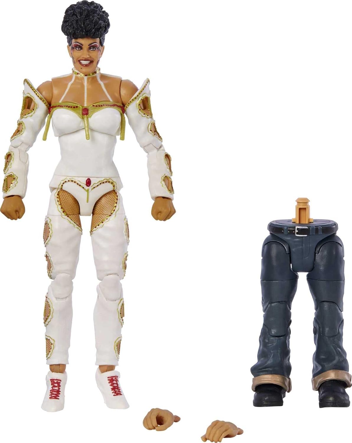 Mattel WWE Sensational Sherri SummerSlam Elite Collection Action Figure Dominik Mysterio Build-A-Figure Parts, Collectible Gift for Ages 8 Years Old & Up