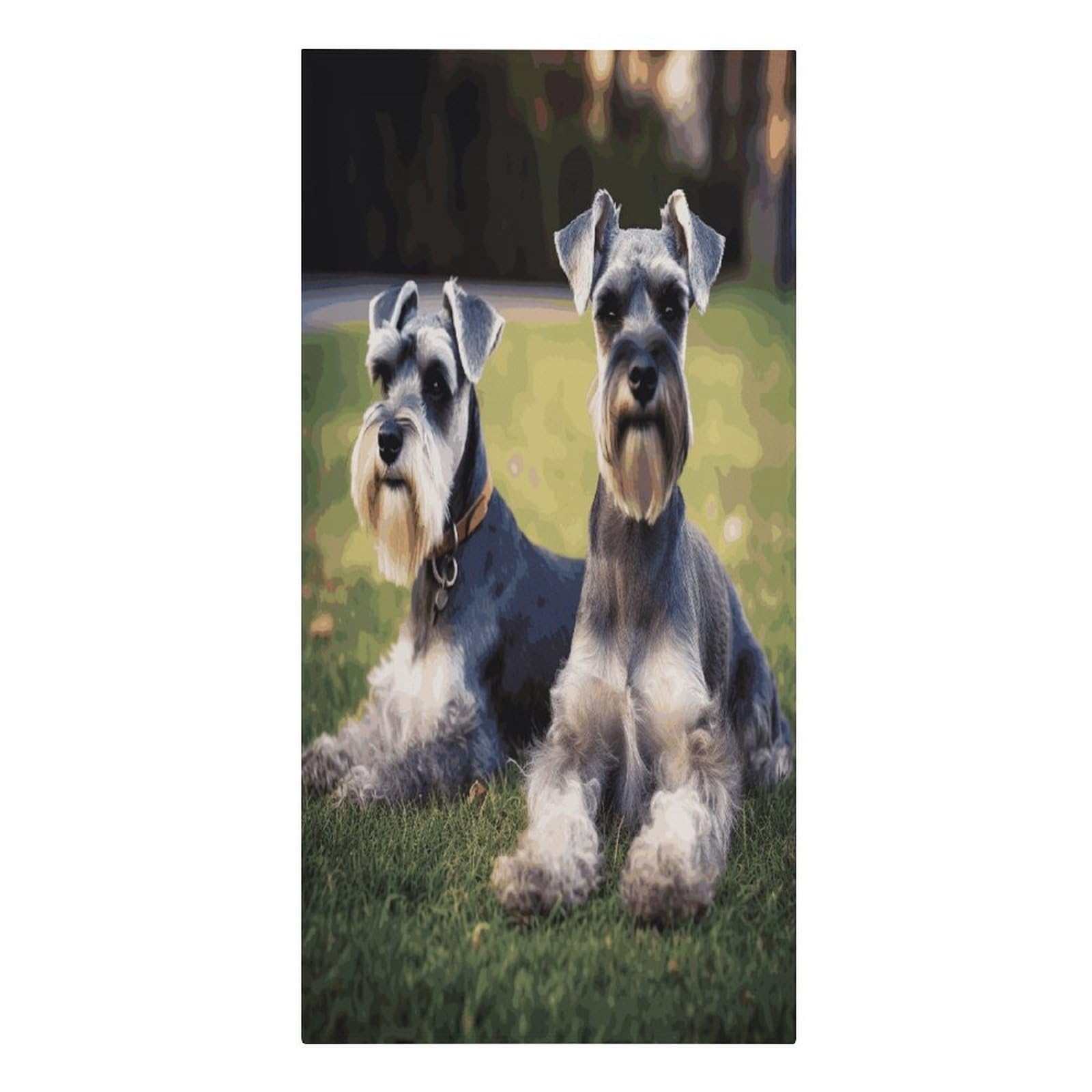 FekiLoot Adult Schnauzer Dogs Towels Soft Oversized Beach Towels Absorbent Sand Free Bath Towel Travel Compact Swim Towels Lightweight Quick Dry Pool Towel Large Beach Blanket 30" X 61"