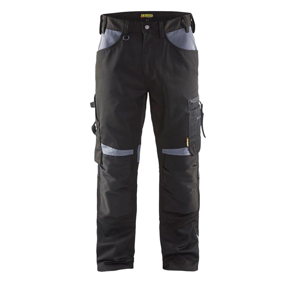 Pantaloni da lavoro senza tasche per chiodi grigio pietra/nero C50