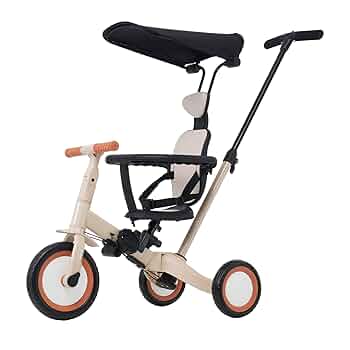 ⭐️新品⭐️多機能三輪車【ベージュ】 7in1 安全設計1歳〜5歳 新品】多機能三輪車【ベージュ】 7in1□安全設計1歳〜5歳