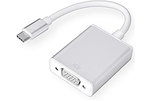 USB Type C to VGA Adapter, Compatible with MacBook and Laptops with Type-C port
