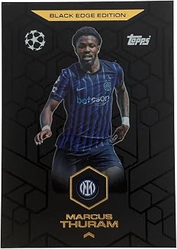 Match Attax 2025 2026 Marcus Thuram Black Edge Trading Card