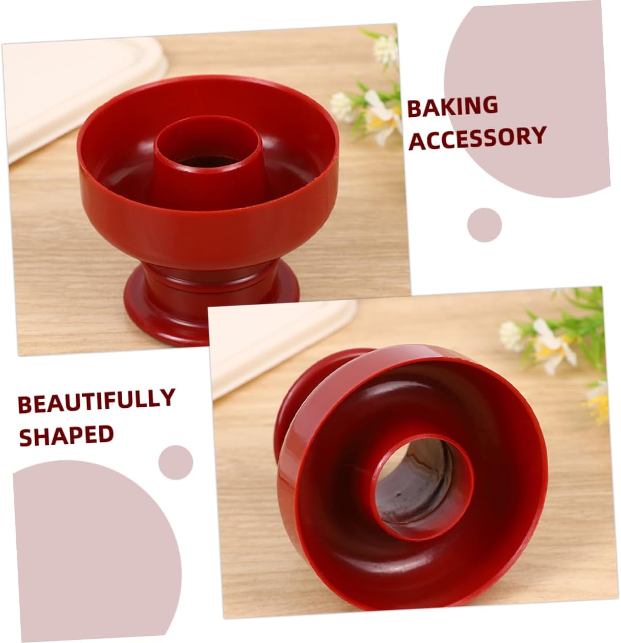MAGICLULU Donut Mold Unique Shape Cake Baking Mold for Versatile Use Safe Material for Donuts Cakes and Desserts Easy to Baking Accessory