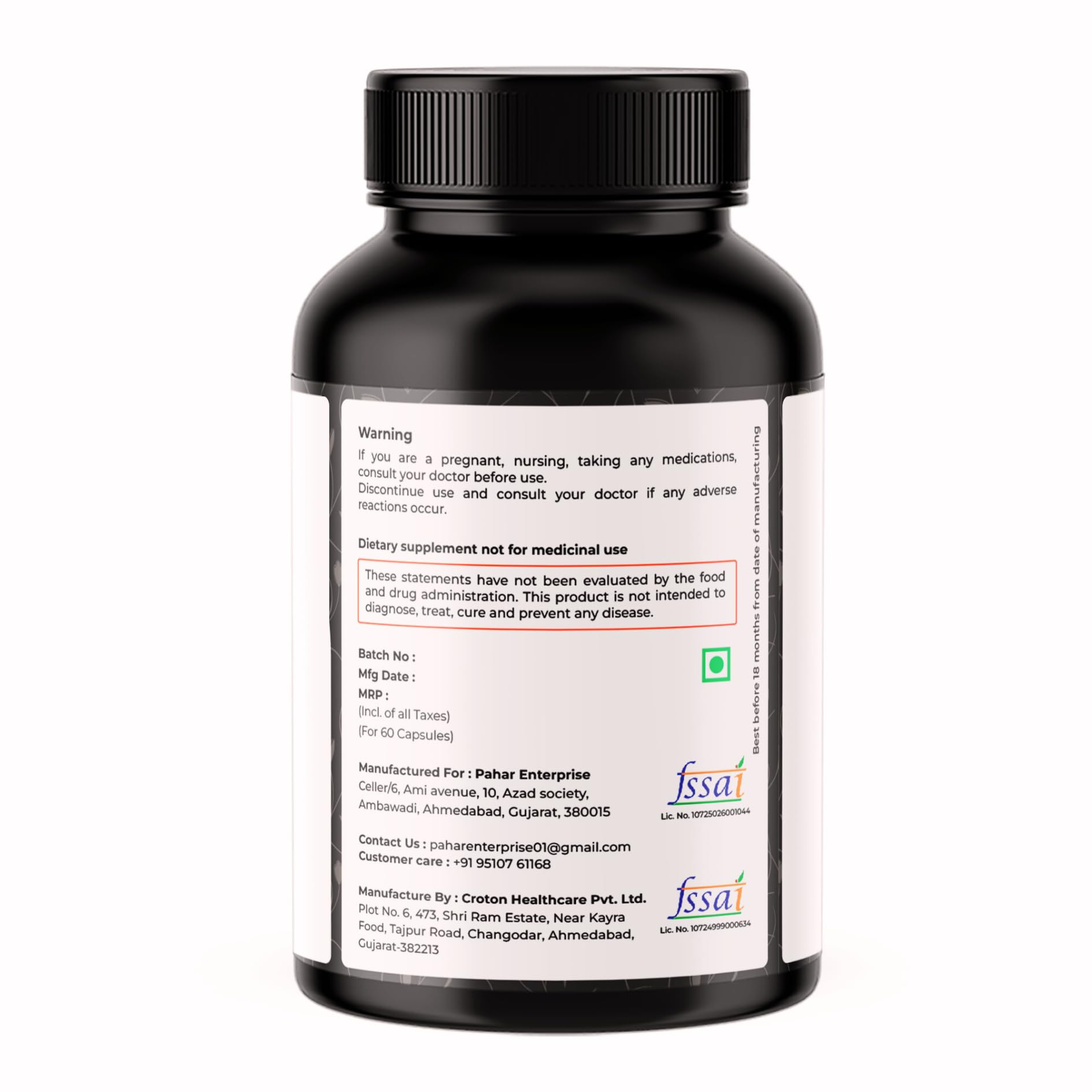 VREEX Activated Charcoal 250 mg – Supports Natural Detox, Helps Reduce Gas & Bloating and Digestive Cleanse (60 Veg Capsules) 1