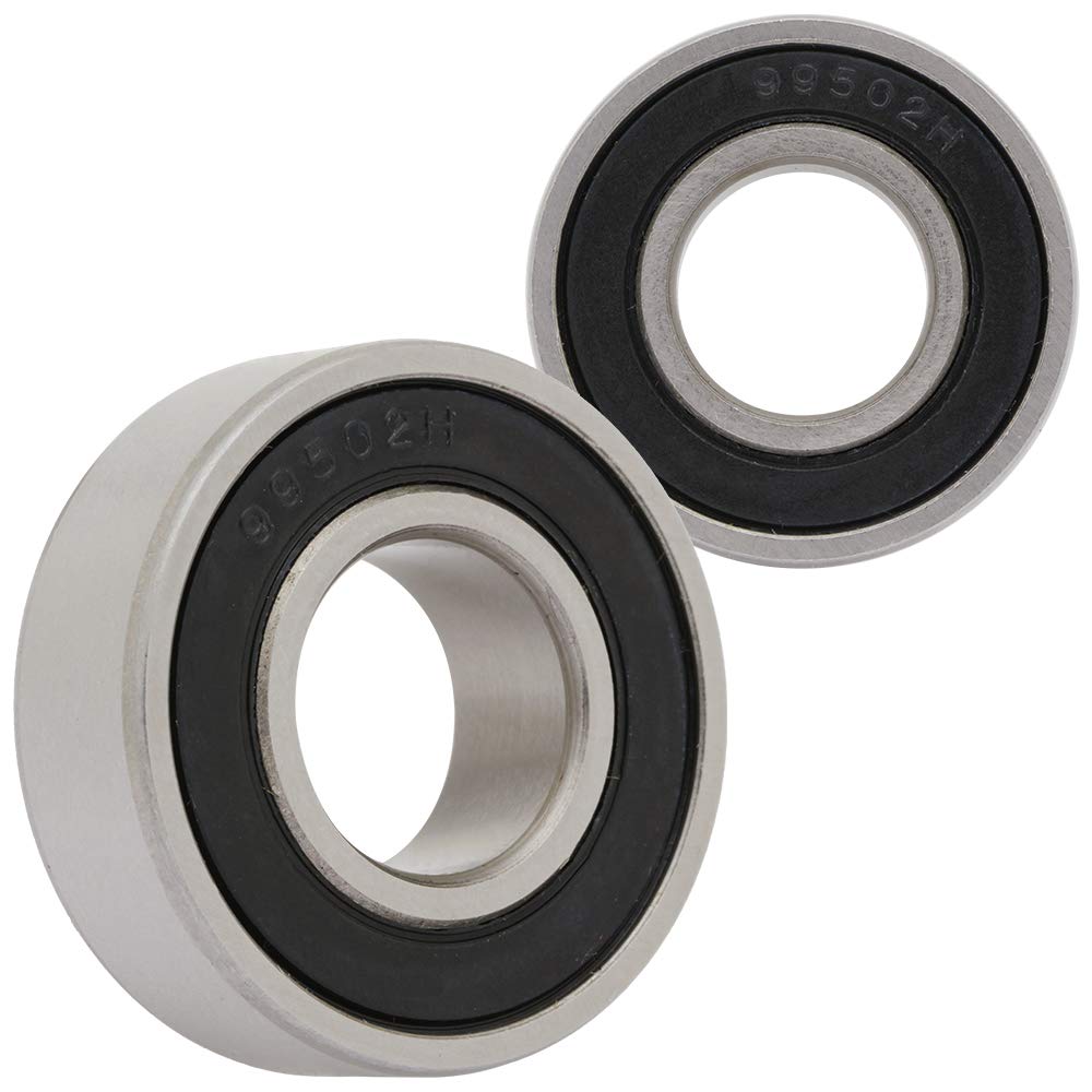 [2-Pack] 99502H - Deep Groove Radial Ball Bearing 0.625 in x 1.375 in x 0.4331 in (ID x OD x Width) | 15.9 mm x 34.9 mm x 11 mm (ID x OD x Width) with Double Rubber Seal