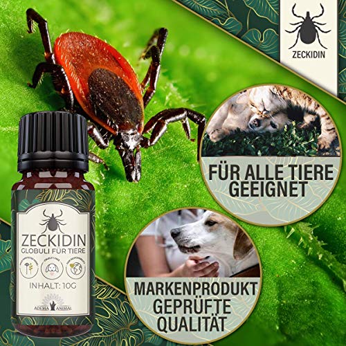 NEU: Adema Animal® Zeckidin Globuli - Zeckenschutz für Tiere - für Hunde & Katzen gegen Zecken