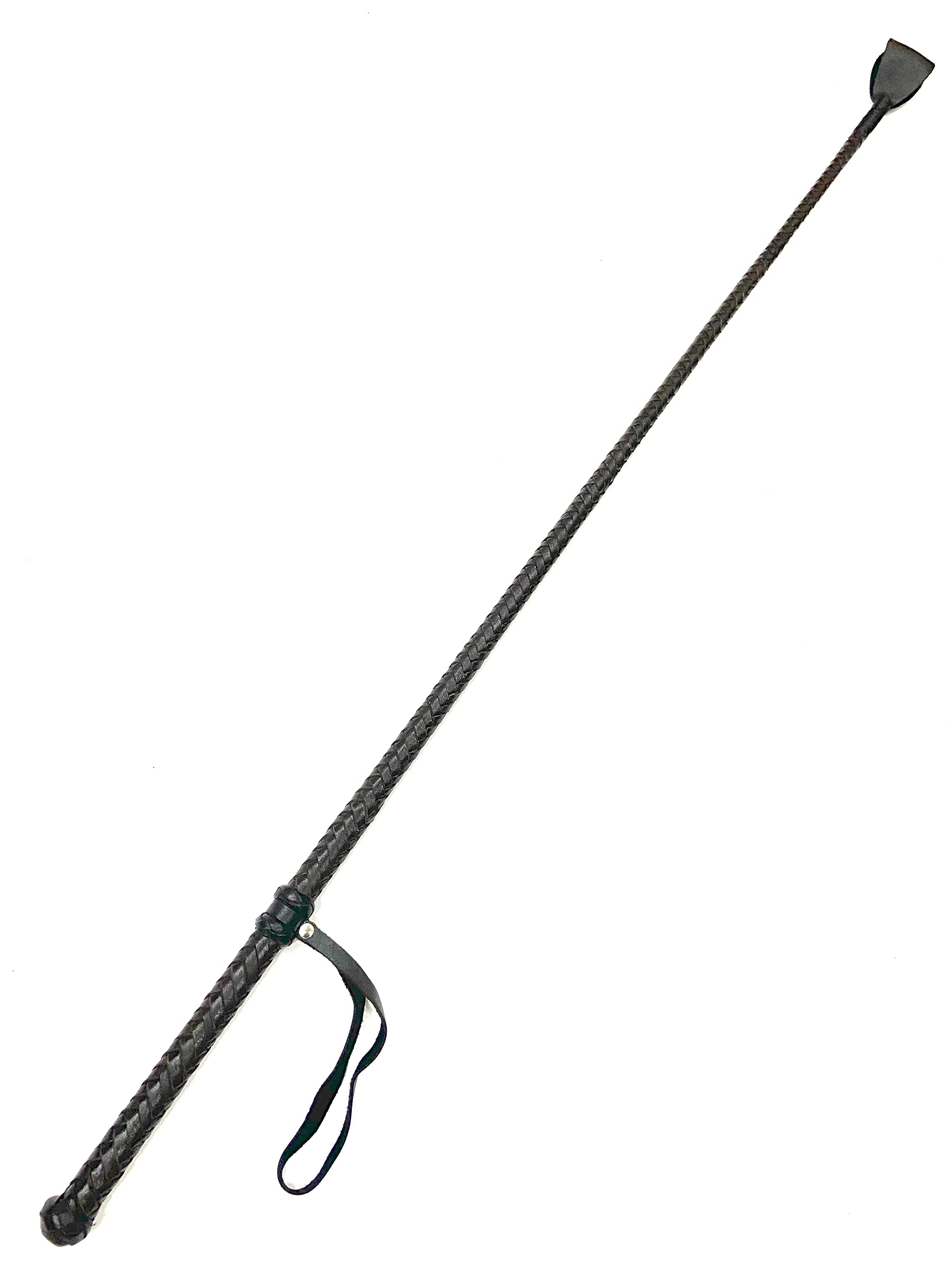 Pets Triangle 42" Leather Braided Whip Ideal for Dog Walking and Dog Training Durable and Will Not Become Slippery Yet Lightweight and Comfortable (Brown) (B0BRQDL51F) Amazon Price History, Amazon Price Tracker