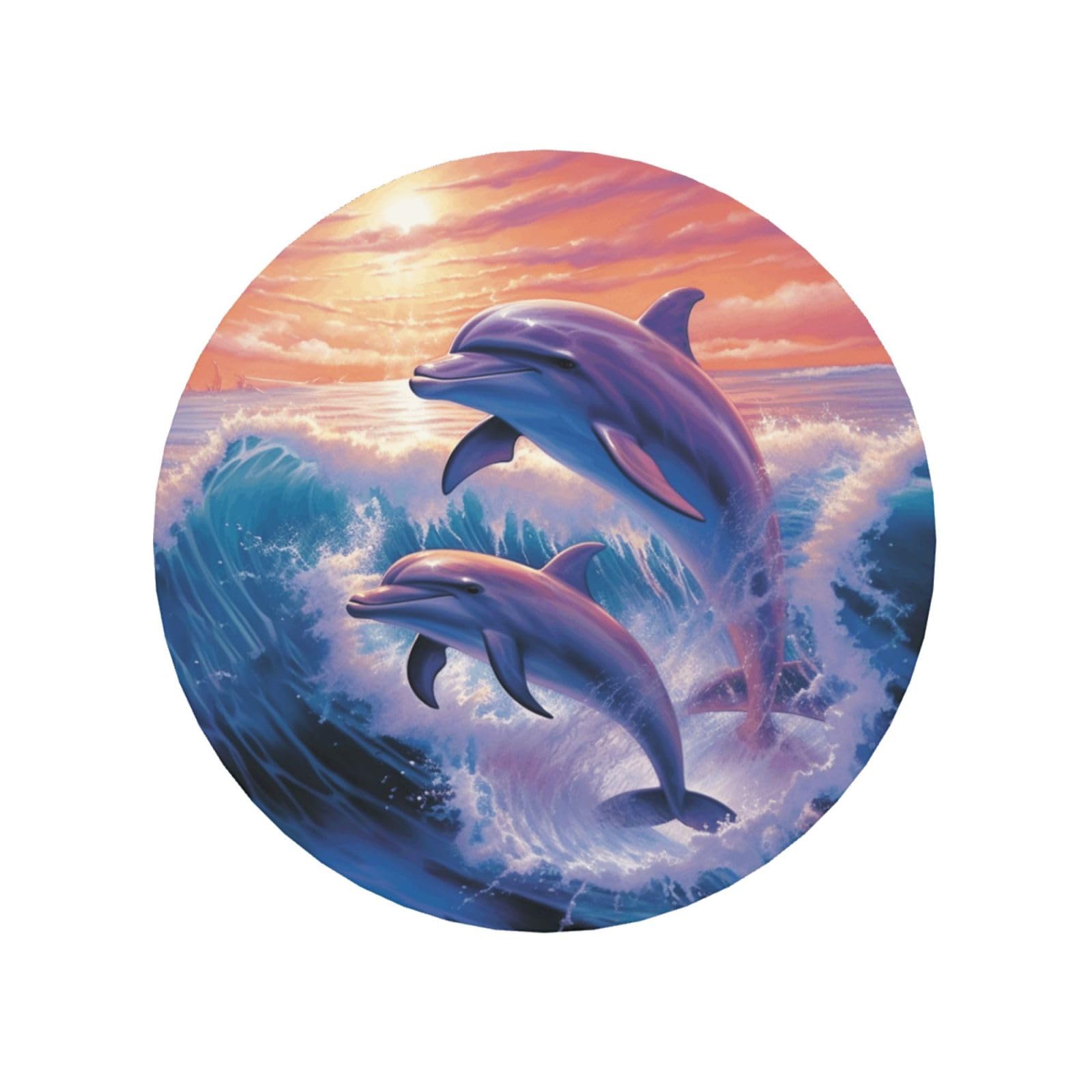 Dolphins Art Fridge Magnets Cute Strong Refrigerator Magnets Fun Magnet for Locker Office Whiteboard Decor, Door Magnets Decorative Magnetic Stickers for Home Decor