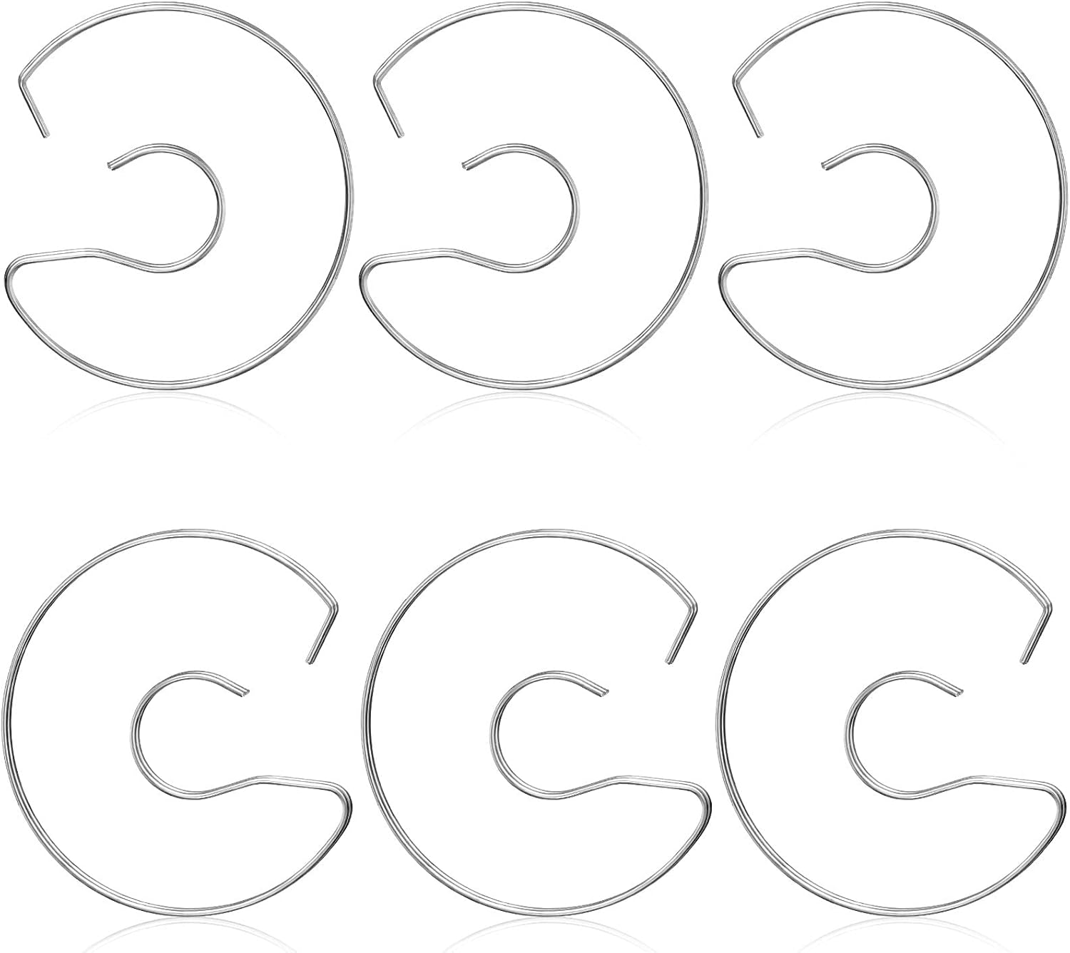 Hotop 6 Pieces Double Pocket Chart Rings, Ring Set for