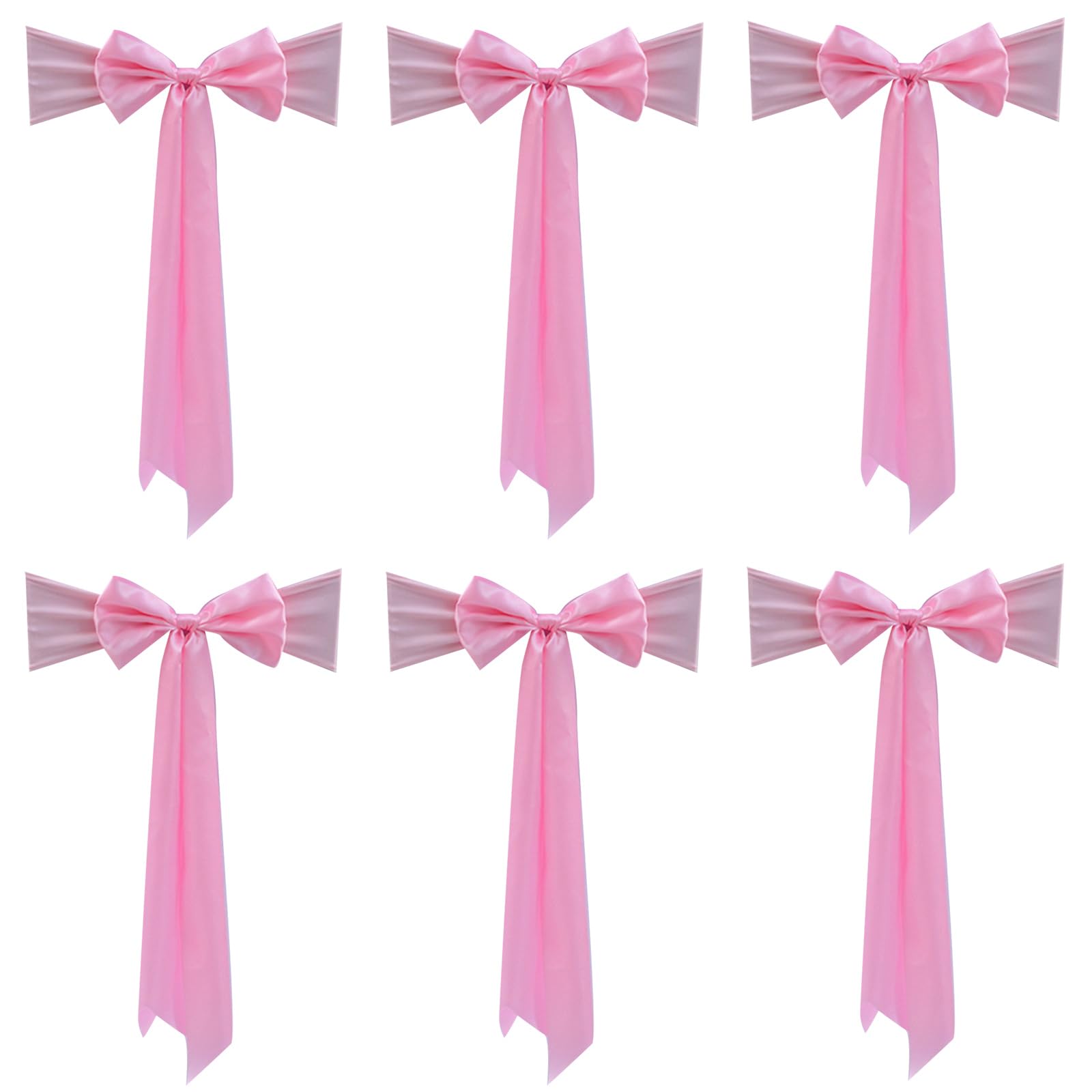 Tsophreniq Chair Back Cover Ribbons with Extended Tail Ribbon for Wedding Enhances Event Space Decoration Styling