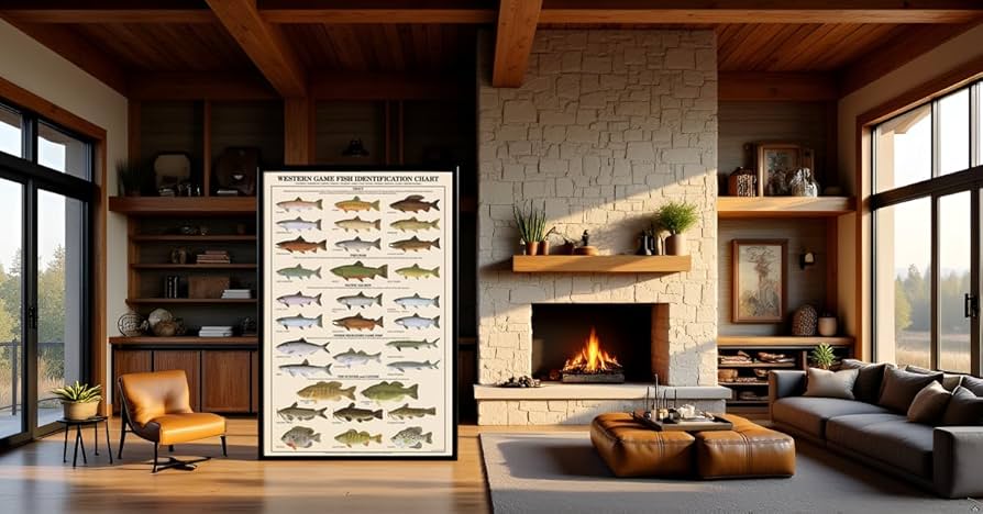 Amazon | Western Gamefish魚ポスターと識別チャート | Charting