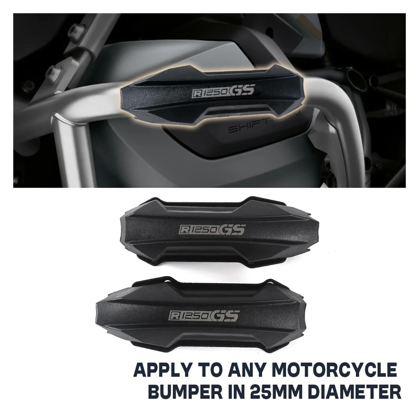 Dla R1200GS LC R1250GS ADV F800GS F850GS NC750X MT-09 v-strom motocykl uniwersalny 25mm pasek awaryjny zderzak osłona silnika ochrona Ramka(F650GS)