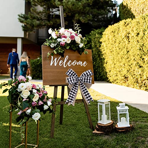 Woiworco 6 Rolls 30 Yards Buffalo Plaid Stripe Ribbon Wired Edge Ribbon, 2 Inch Wired Ribbon For Gift Wrapping, Ribbon For Bow Maker Crafts Diy Wrapping Decoration #TOP1