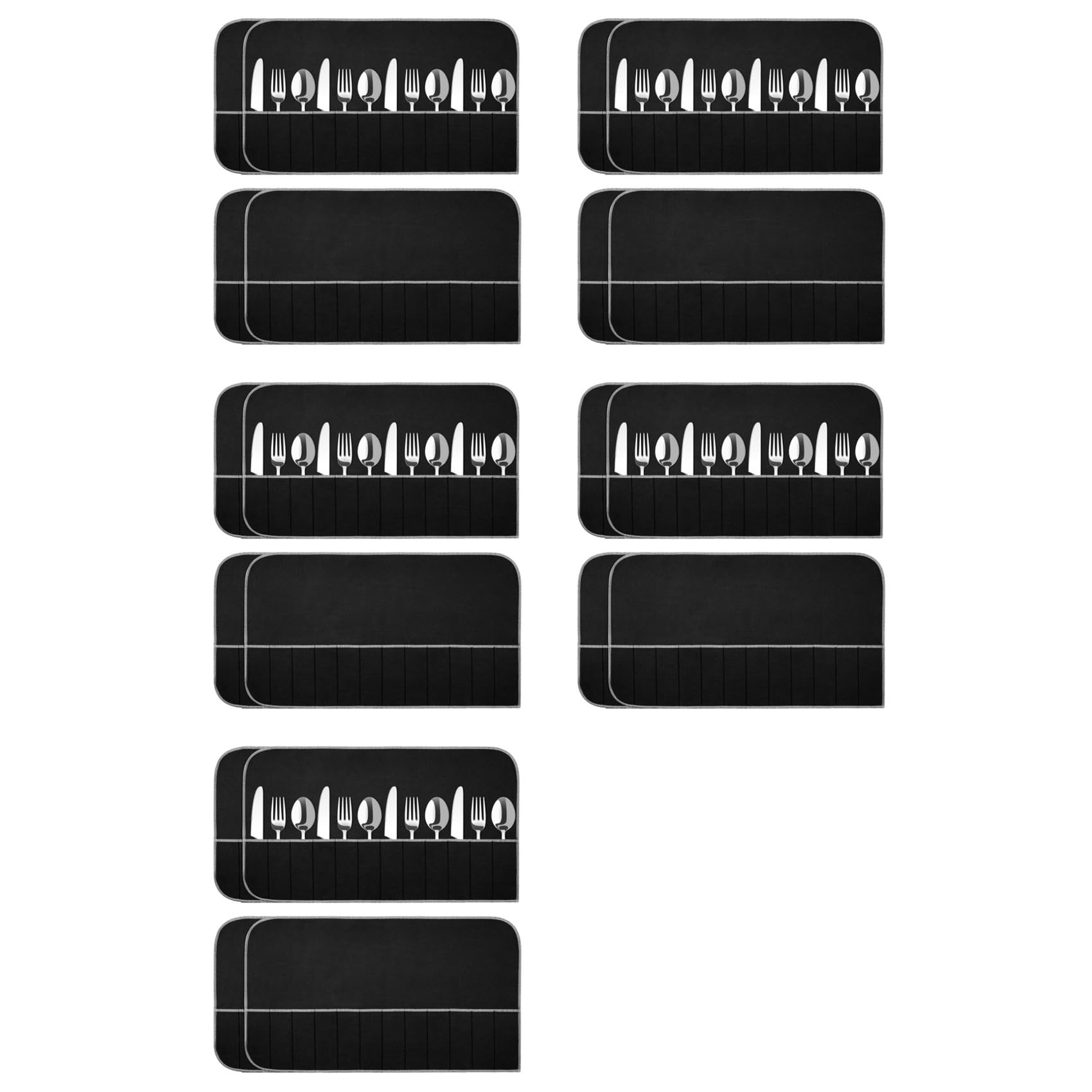 Hndhbfgrt Silver Storage Bags Silver Storage Cloth Felt Flatware Organizer Anti Tarnish Silver Protector Bags 20pcs