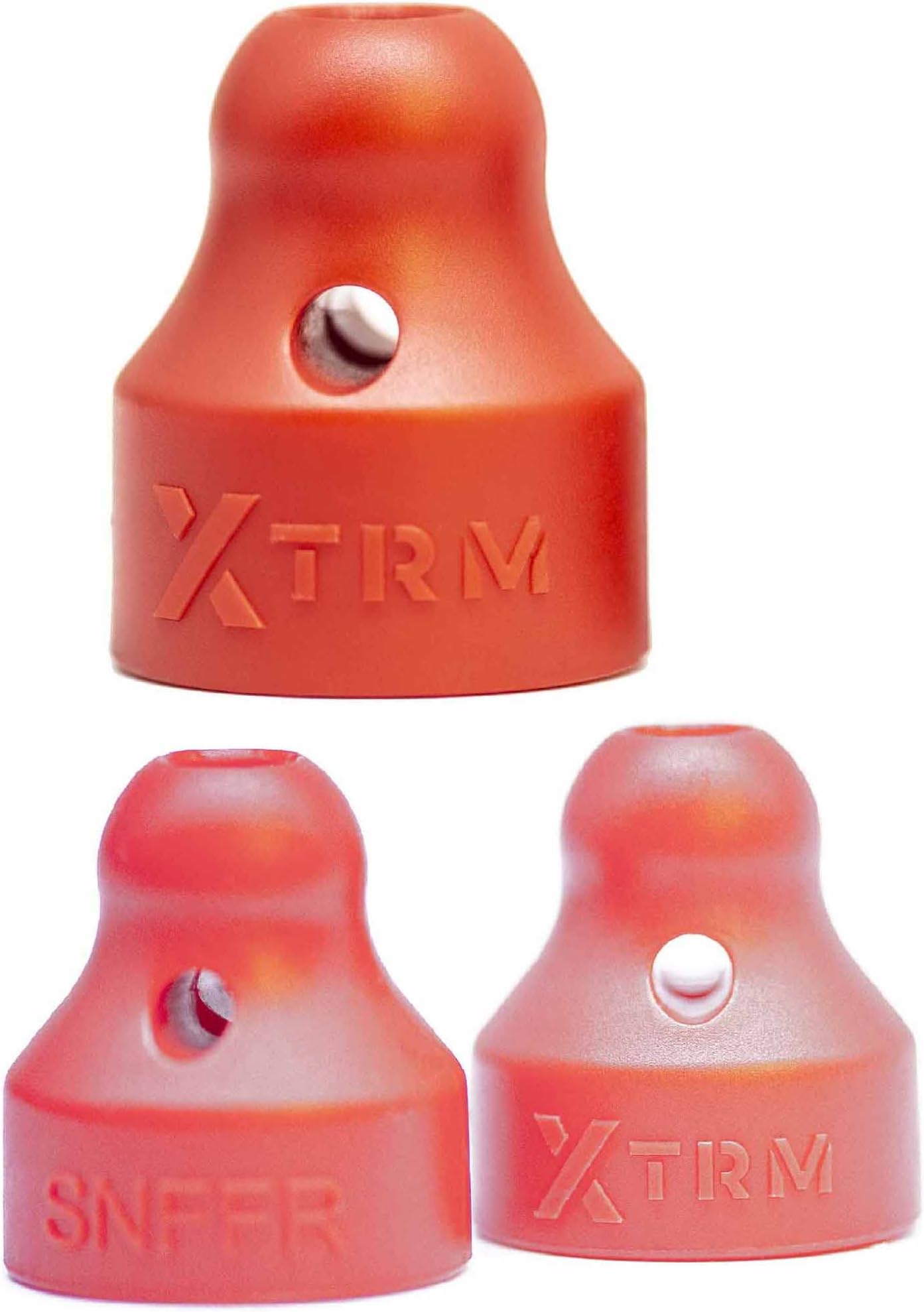 XLeathers XTRM SNFFR The Sensational Aroma Amber Bottles Screw Twist Attachment to Your Bottle (Set Solo Small + Solo Large Red)