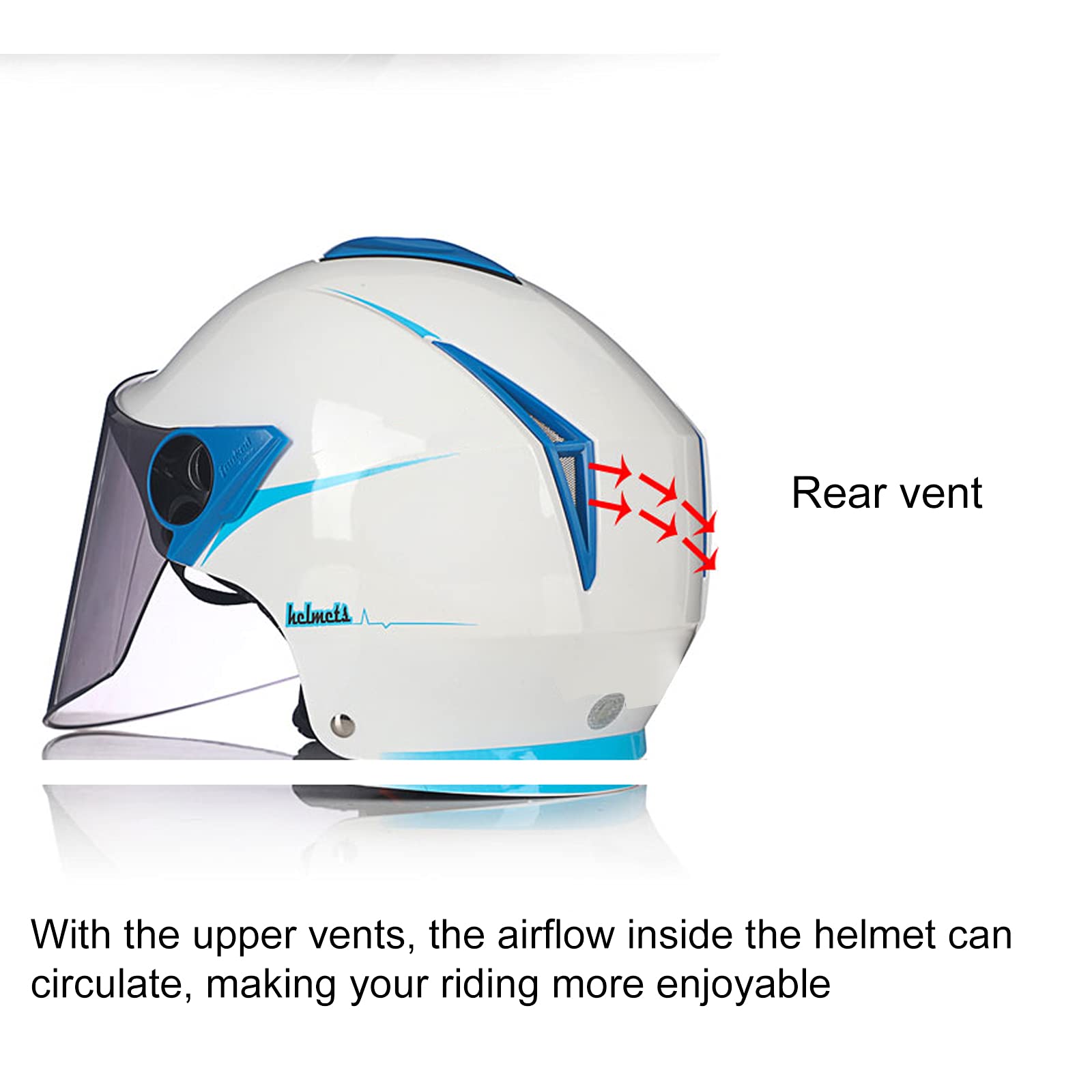 Retro Oldtimer Halbschale Jet-Helm Sommer Unisex Motorrad Halbhelme Halboffenes Gesicht Schützen Helm Vintage Erwachsener Scooter Damen Herren Half Helm,Pink 5,L