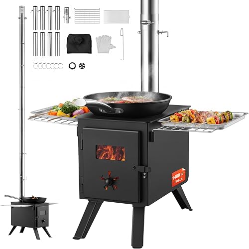 VEVOR Camping Wood Stove Alloy Steel Camping Tent