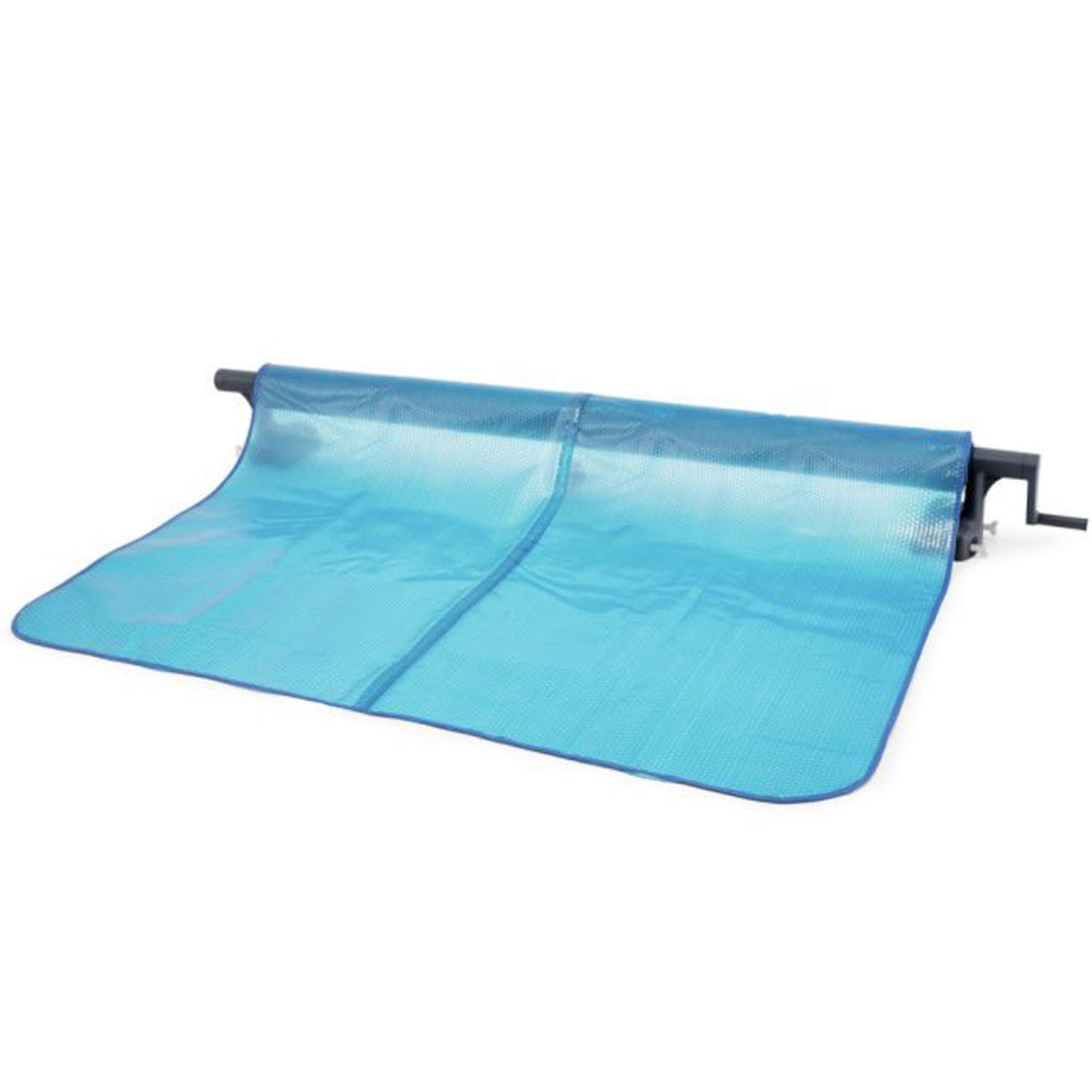 INTEX Solarfolien Abroller Poolabdeckung für Pools von 2,74 m bis zu 4,88 m Solarabdeckungs-Spule für Rectangular Frame Pools, Rollvorrichtung für Thermo-Abdeckplanen (28051)