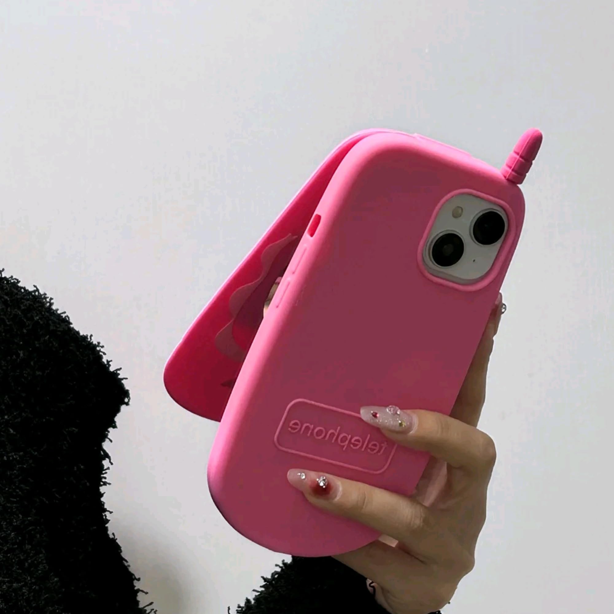 quilting iPhone case with lip case ピンク quilting iPhone case with lip case ピンク quilting iPhone