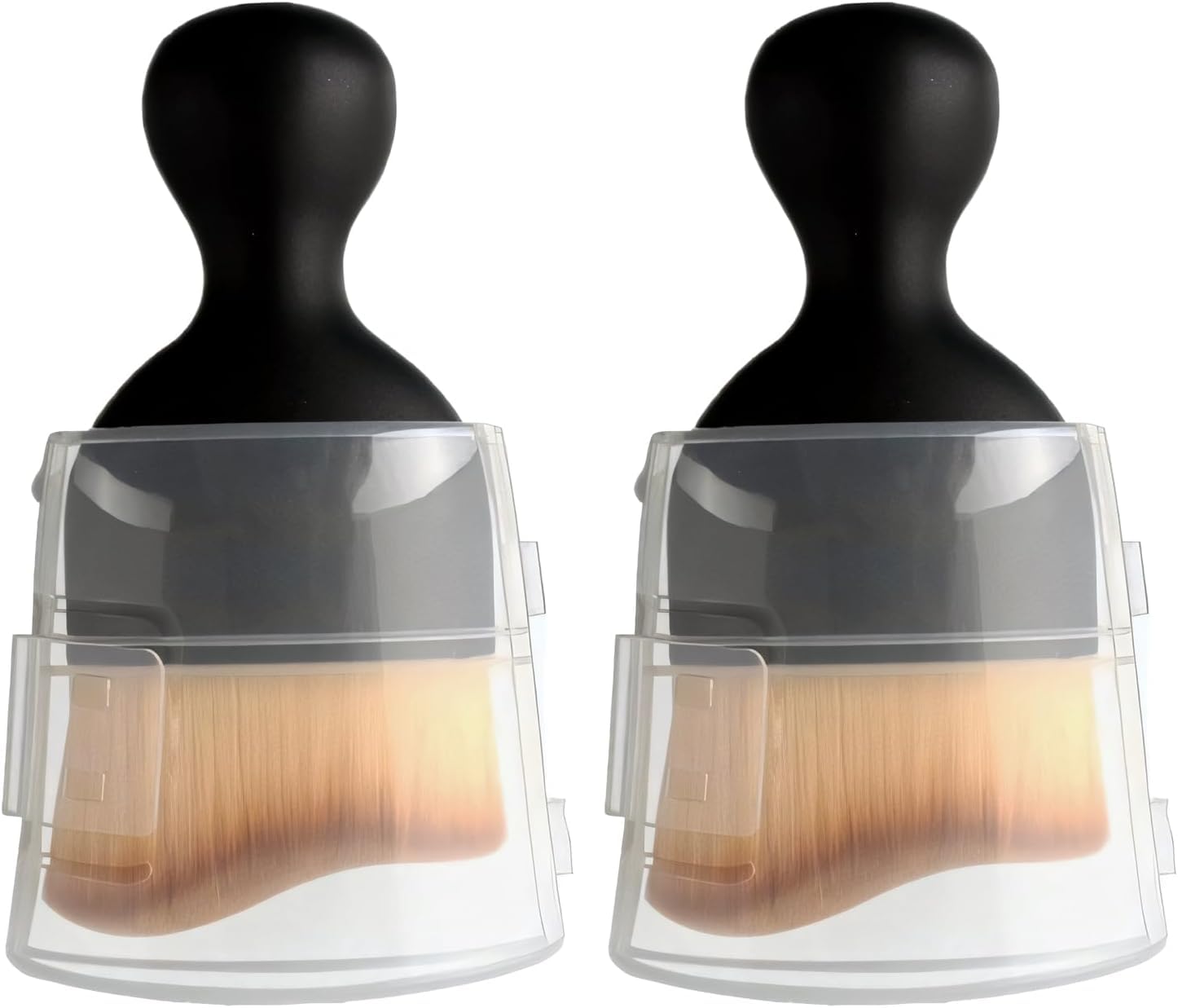 Auto Detailing Brush Set for Car Interior, 2PCS Soft Bristle Car Detailing Brushes for Dashboard, Air Vent & Console Cleaning, Scratch-Free Interior Detail Brush with Covers